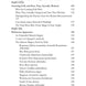 A printed table of contents page from a book titled 'The Grimoire' showing part titles, page numbers, and listed references in black text on a white page.