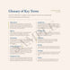 Glossary of key terms related to forest law on a white background