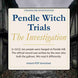Book cover of 'Pendle Witch Trials: The Investigation' with a dark, possibly historical setting.