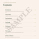 Table of contents for a standalone investigation book with chapter titles and page numbers.