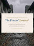 Promotional poster for 'The Price of Survival' with medieval architecture in the background
