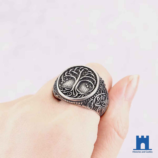 Viking Tree of Life Ring | Yggdrasil Norse Symbol Ring Jewellery