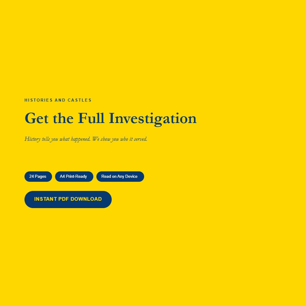 Yellow call-to-action panel reading 'Get the Full Investigation' with badges for 24 Pages, A4 Print-Ready, Read on Any Device, and an Instant PDF Download button.