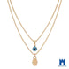 Turkish Evil Eye Hamsa Necklace | Double Layer Lucky Charm Jewellery Jewellery