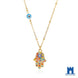 Turkish Hamsa Evil Eye Choker Necklace | Protective Symbol Jewellery Gold Jewellery Gold