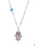 Turkish Hamsa Evil Eye Choker Necklace | Protective Symbol Jewellery Silver Jewellery Silver