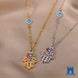 Turkish Hamsa Evil Eye Choker Necklace | Protective Symbol Jewellery Jewellery