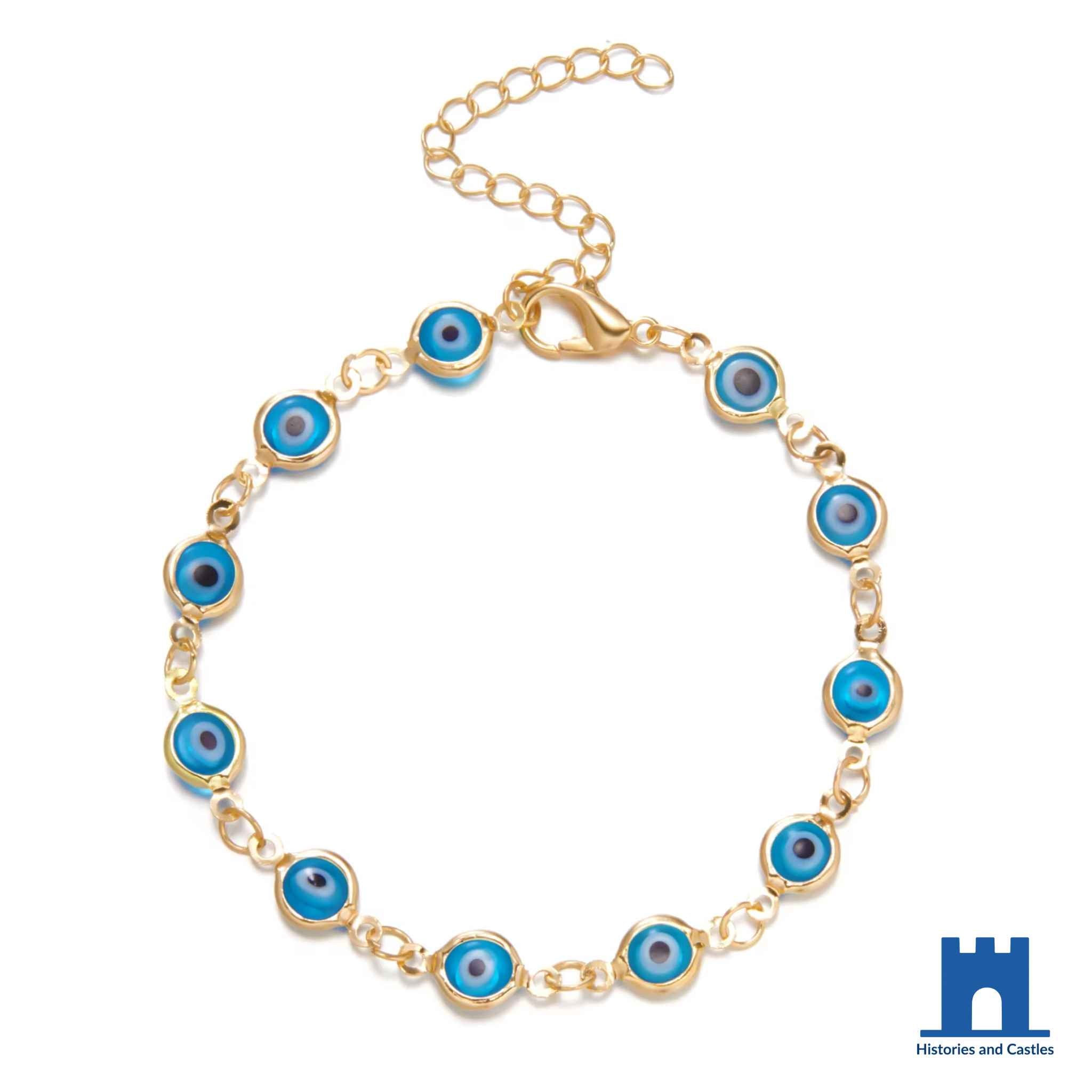 Turkish Evil Eye Bracelet | Protective Lucky Charm Jewellery Blue Jewellery Blue