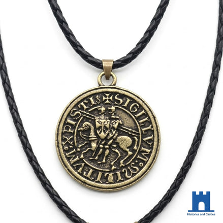 Historic "Two Knights" Templar Seal Pendant Jewellery