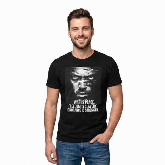 Orwell 1984 Three Slogans T-Shirt | War Is Peace T-Shirt