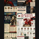 A collage-style poster or infographic featuring Welsh mythology and legend subjects, including Llywelyn the Great, Owein Glyndwr, Merlin, and The Red Dragon of Wales, arranged in a grid with text blocks, portraits, and illustrations on a dark background.