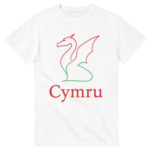 Cymru Welsh Dragon Minimalist T-Shirt T-Shirt