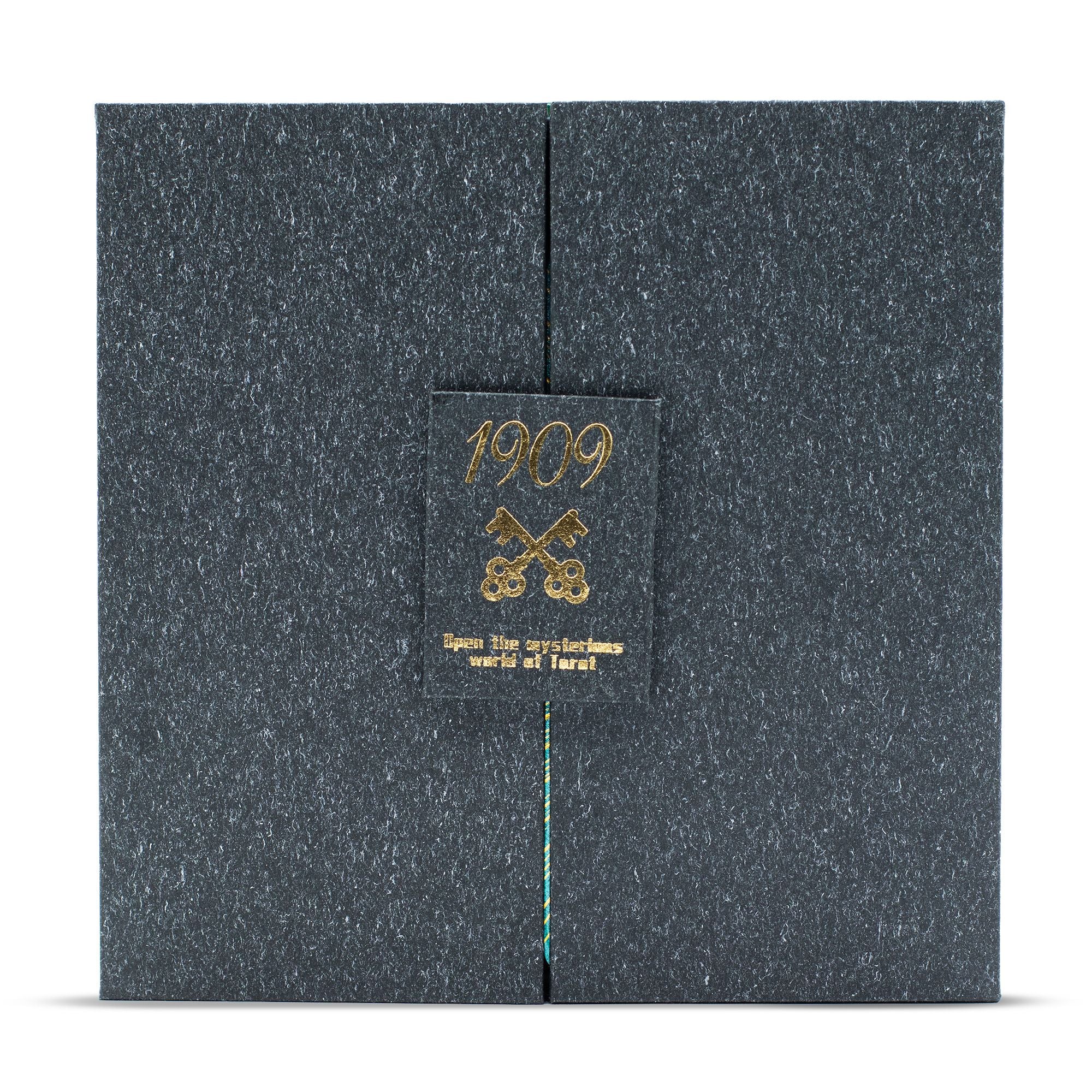 Gold & Turquoise Foil Tarot Card Set with Guidebook & Luxury Gift Box Tarot Cards & Reading Cloths