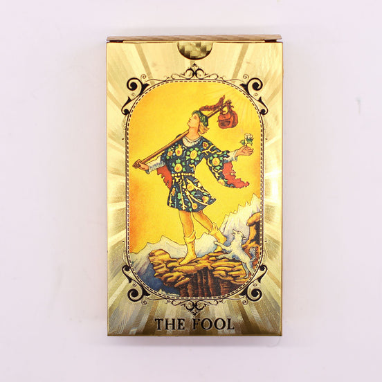 Blue & Gold Foil Tarot Card Set – All Seeing Eye Deck Tarot Cards