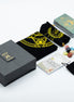 Gold & Turquoise Foil Tarot Card Set with Guidebook & Luxury Gift Box Tarot Cards & Reading Cloths