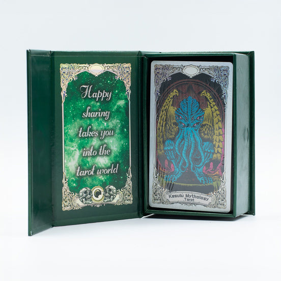Kesulu Mythology Foil Tarot Card Set with Guidebook & Luxury Gift Box Tarot Cards
