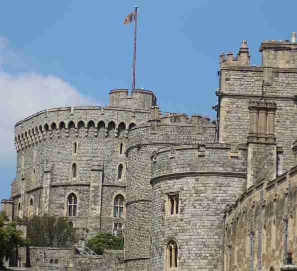 Windsor Castle with a clear blue sky
