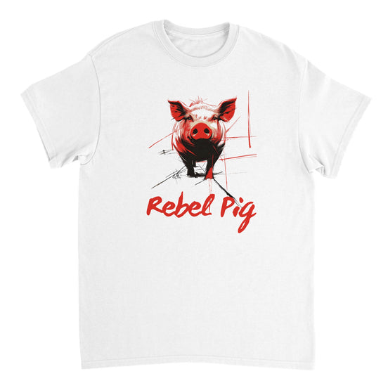 Rebel Pig T-Shirt | Bold Graphic Animal Design T-Shirt