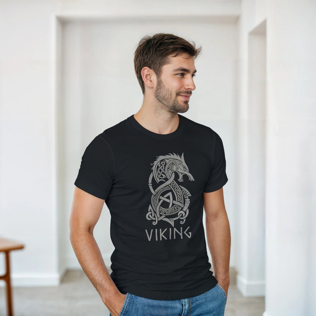 Viking T-Shirt | Norse Legends & Historic Style Print Material