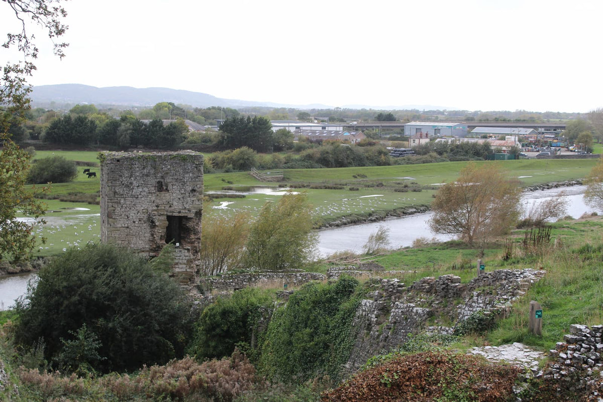Gillot's Tower at Rhuddlan Castle above the River Clwyd