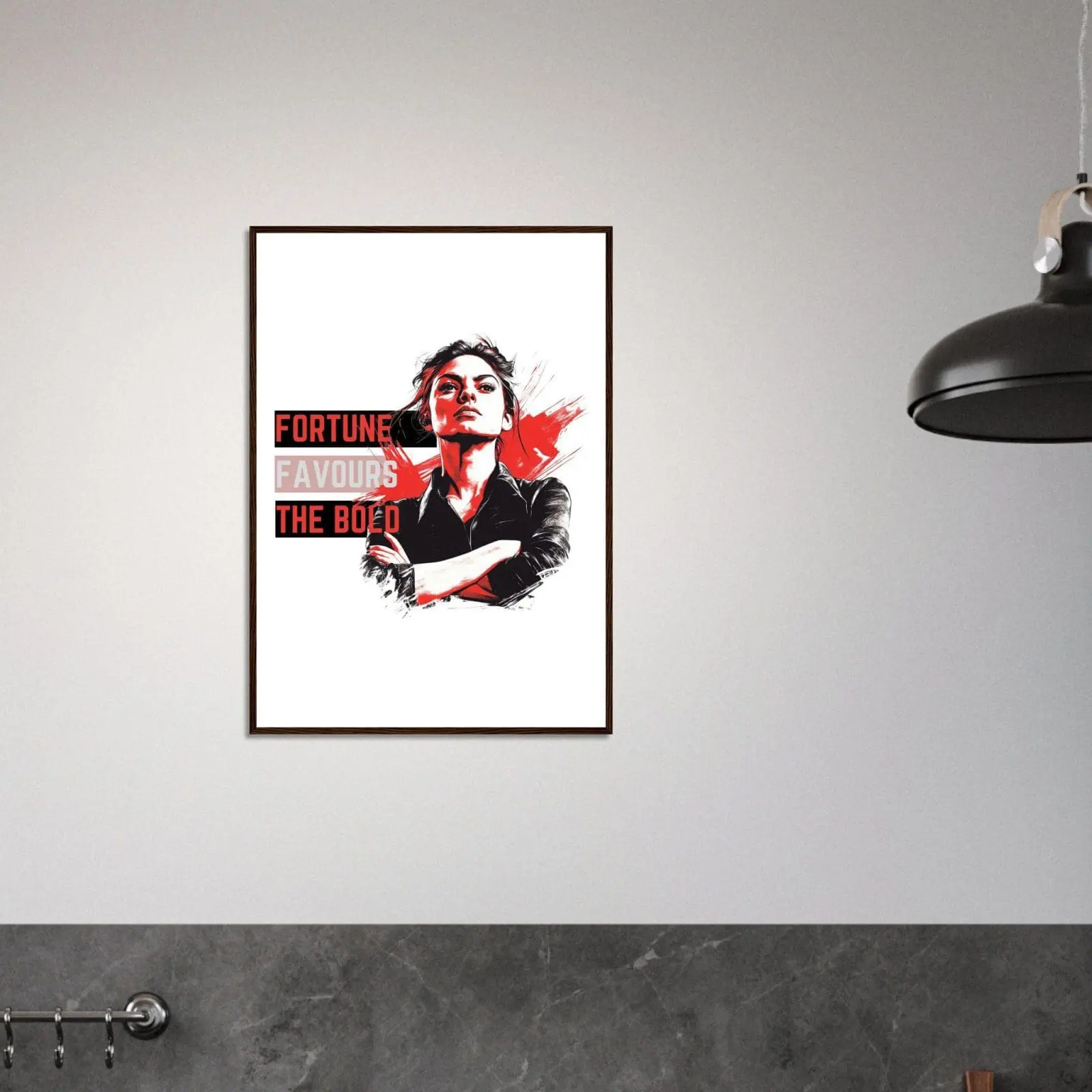 Fortune Favours the Bold Framed Poster