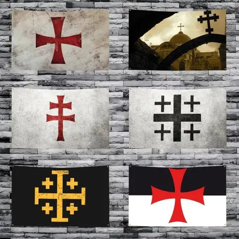 Jerusalem Cross Flags