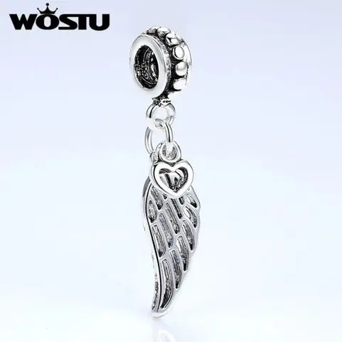 Angel Wing Heart Charm – Vintage Remembrance Jewellery