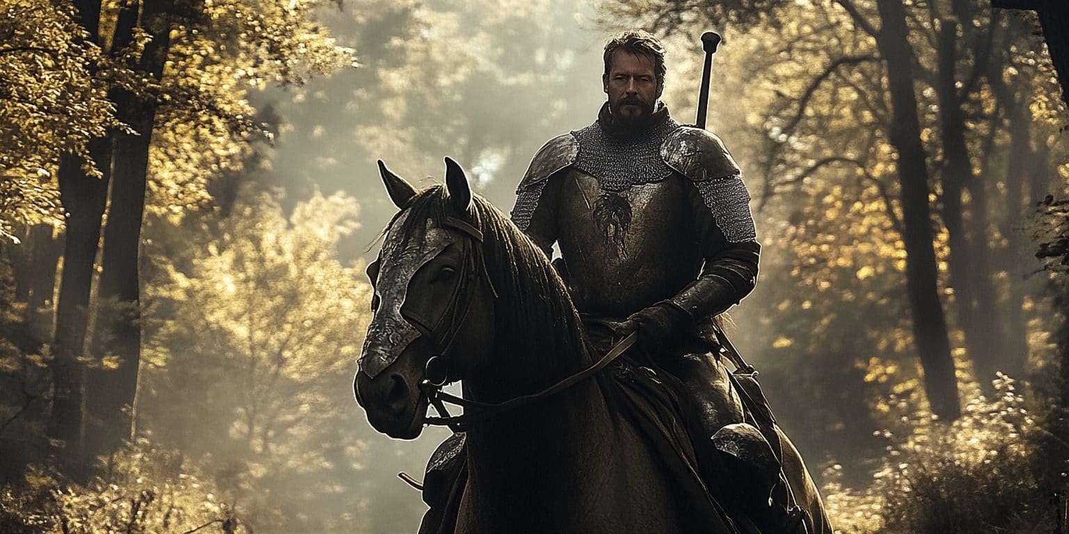 Owain Glyndwr on a horse