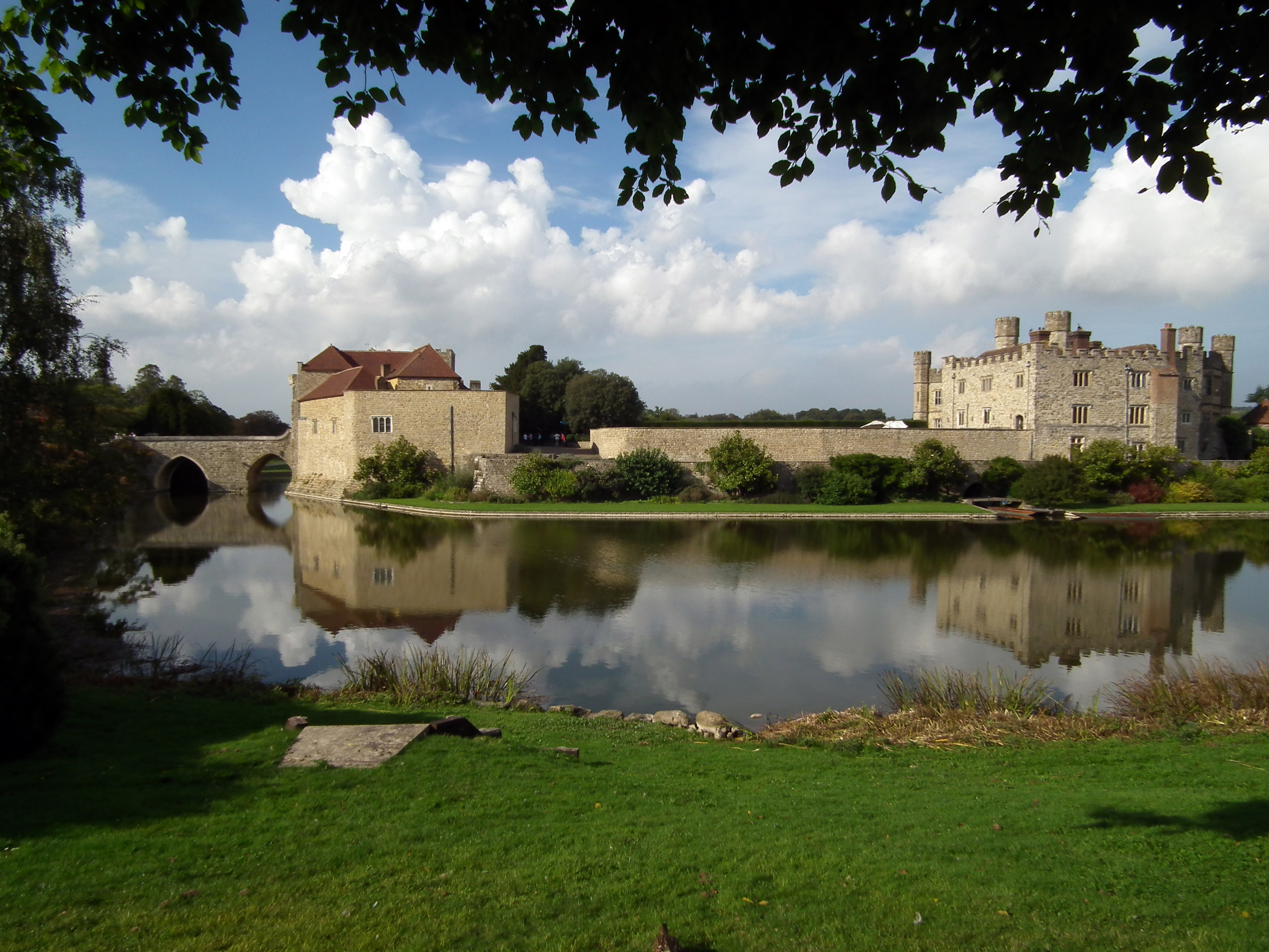 Leeds Castle Kent, viewed from the south east