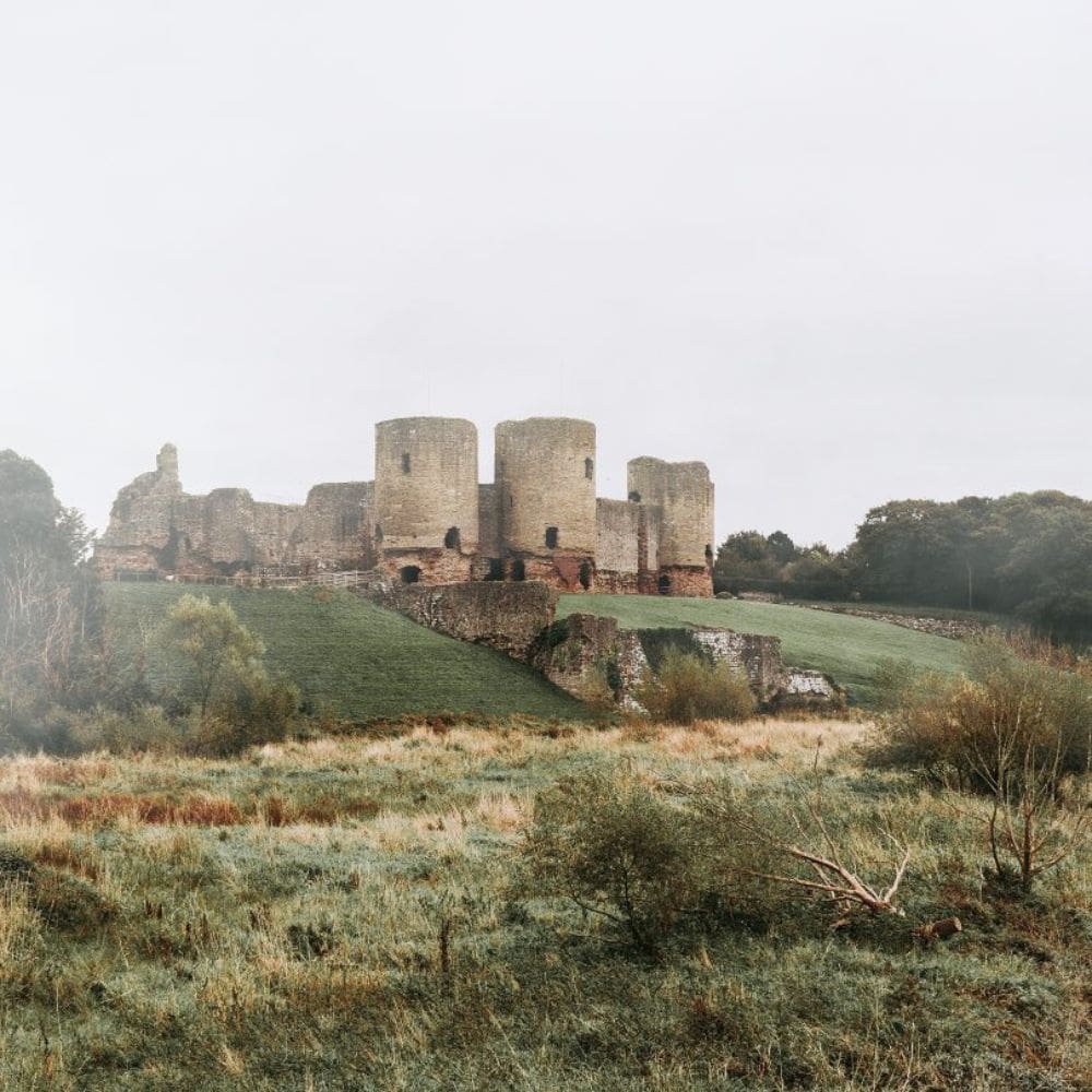 Rhuddlan castle in Wales