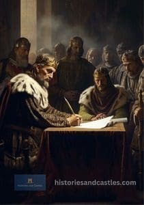 image of king john signing the magna carta