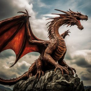 image of the red dragon of wales