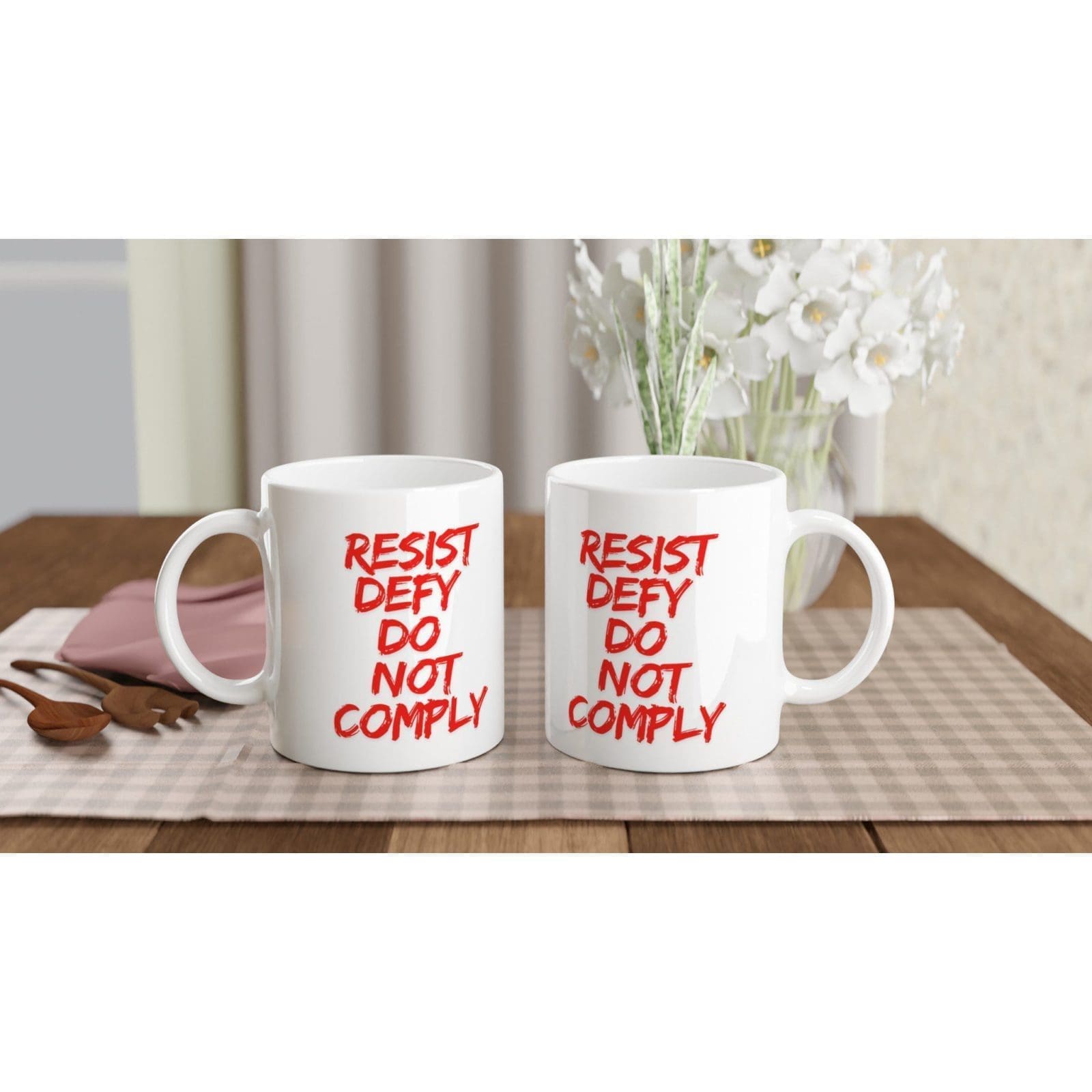 Resist, Defy, Do Not Comply Coffee Mug