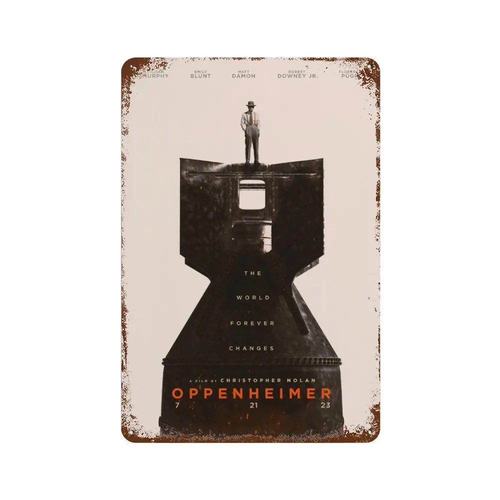 Oppenheimer Movie Poster Metal Plaque