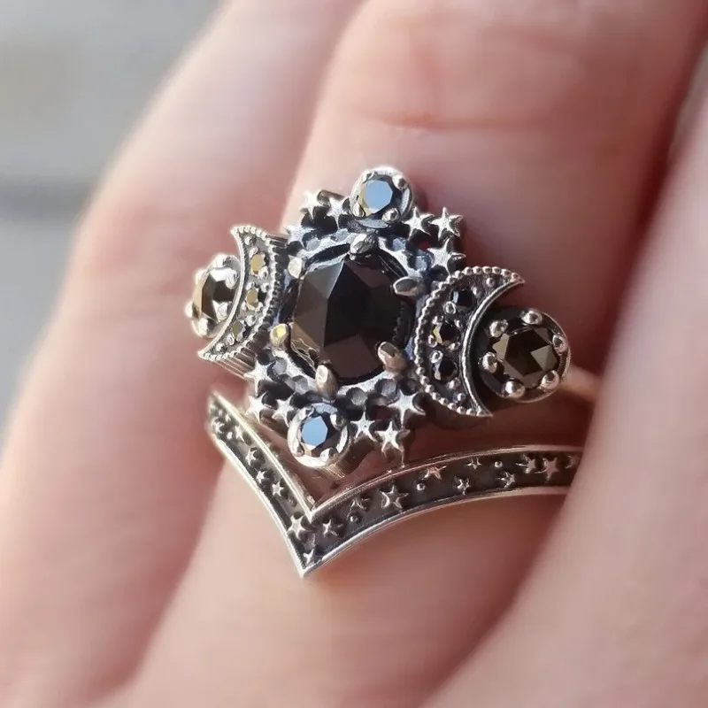 Moon Ring Set