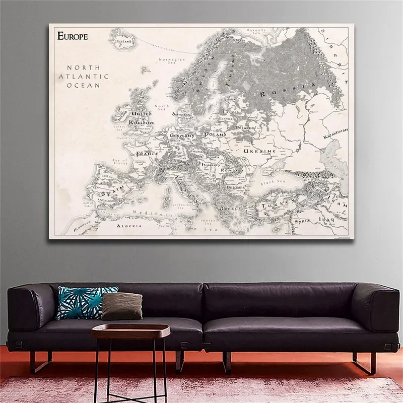 Vintage Map of Europe - Image 5