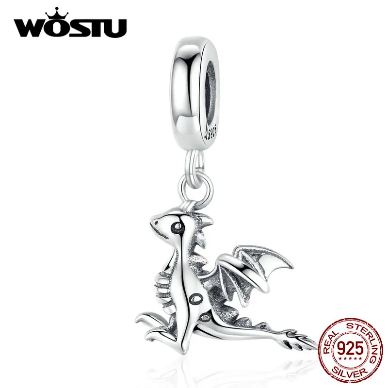 Medieval Dragon Charm Necklace – Strength and Protection