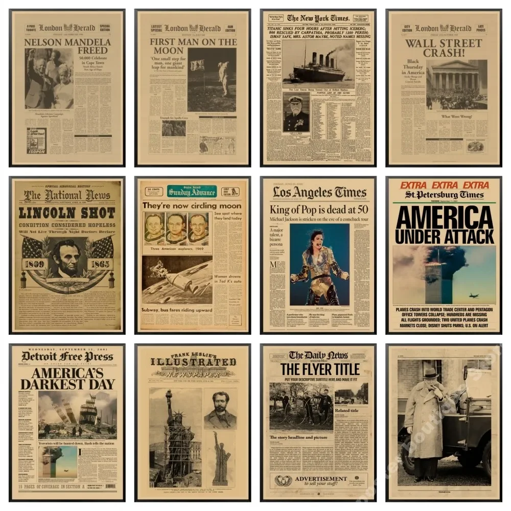 Retro Newspaper Posters