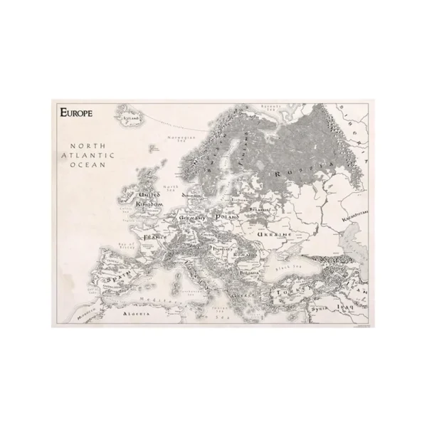 Vintage Map of Europe
