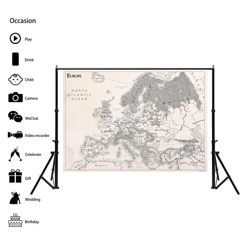 Vintage Map of Europe - Image 3