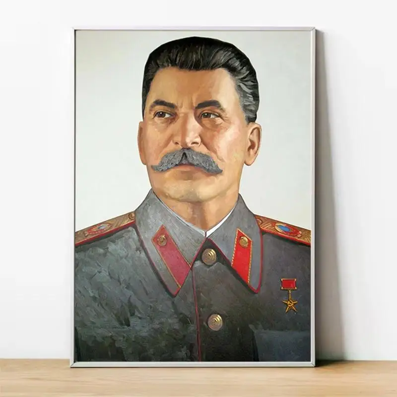 Vintage Lenin and Stalin Portrait Posters