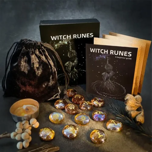 Witch Runes Set – Divination Stones for Luck and Protection