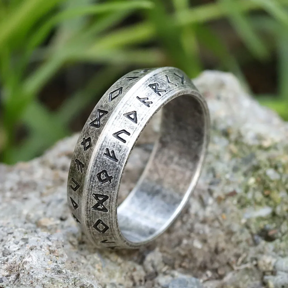 Viking Letter Ring | Norse Initial Runes Jewellery