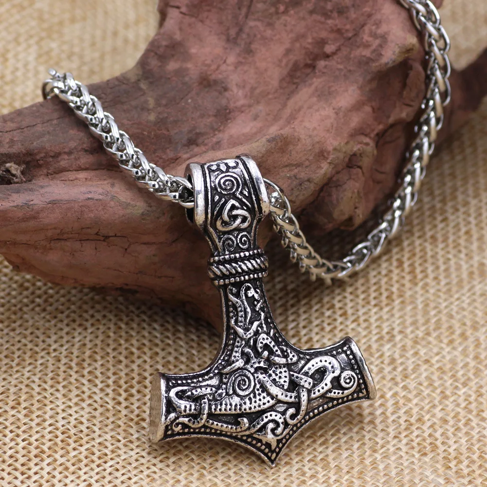 Thor Hammer Pendant Necklace | Norse Viking Jewellery