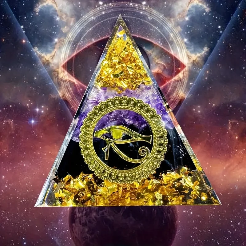 Eye of Horus Crystal Pyramid – Ancient Egyptian Protection Symbol