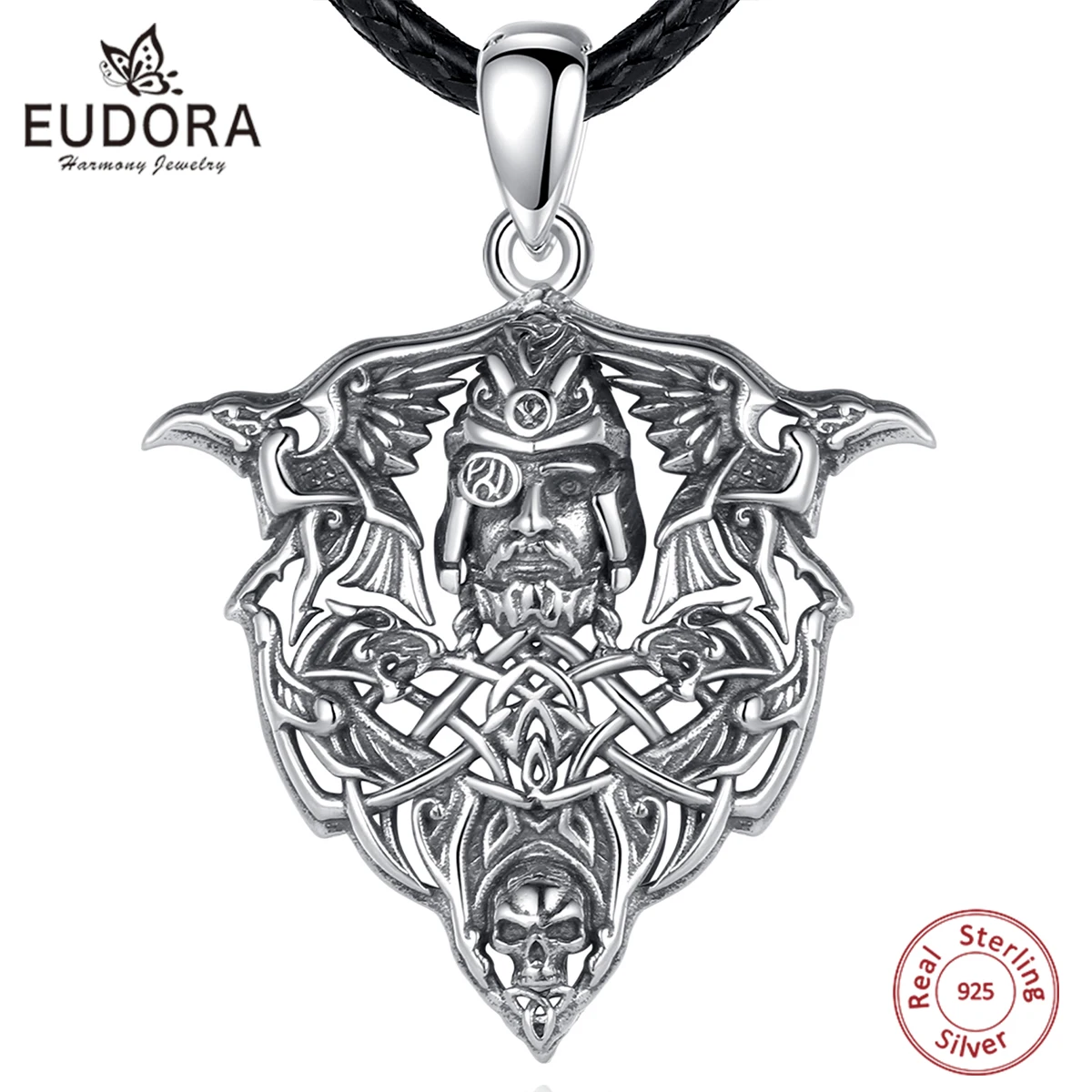 Viking Raven Necklace – Norse Mythology Pendant