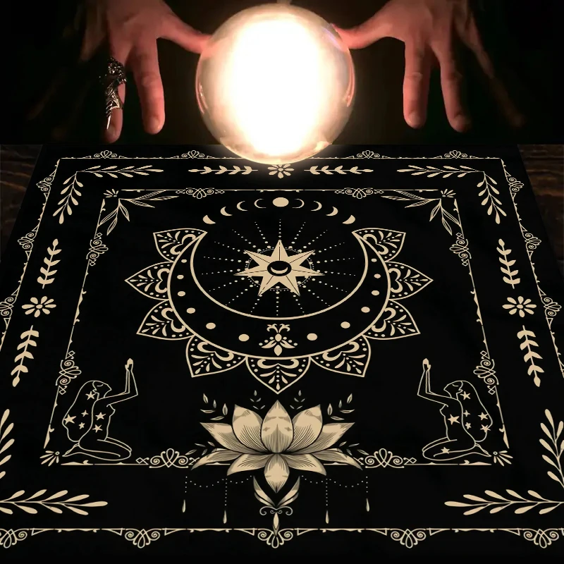 Floral and Plant Print Tarot Tablecloth – Botanical Magic
