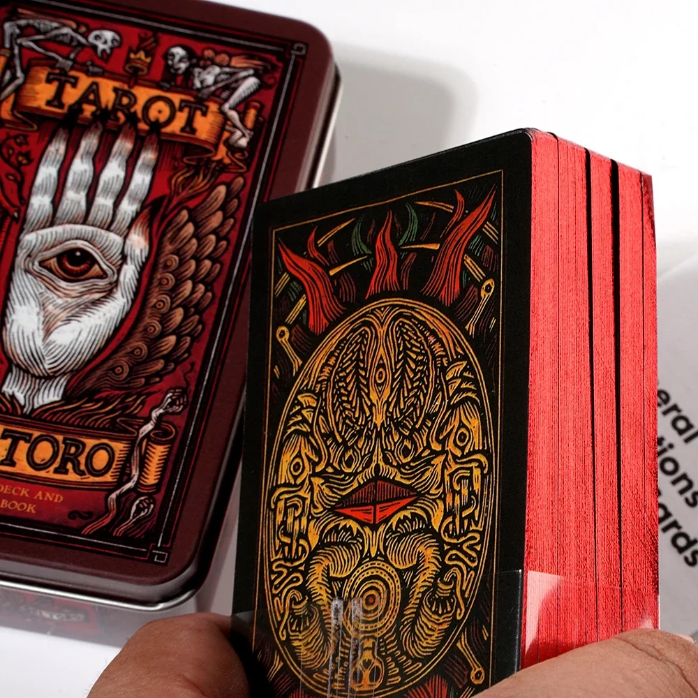 Tarot Cards in Metal Box – Inspired by Guillermo del Toro