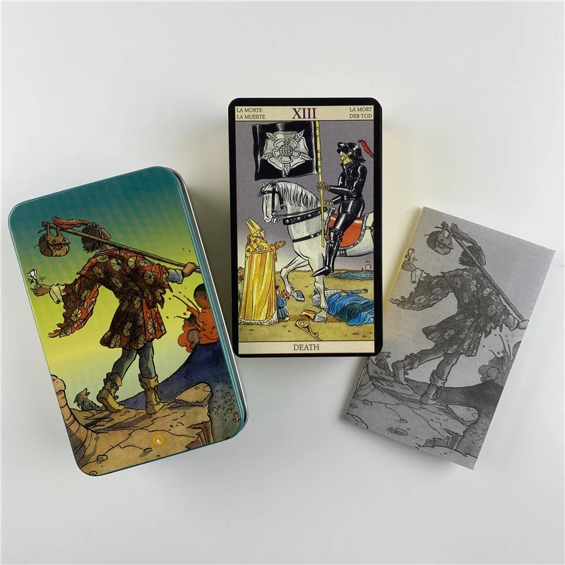 Metal Box Gilded Tarot Deck – Classic Rider–Waite–Smith Cards - Image 3